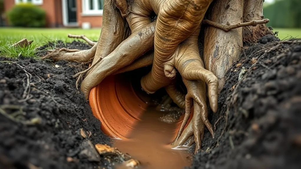 Tree Root Damage in Drains | Detection & Removal in Swale